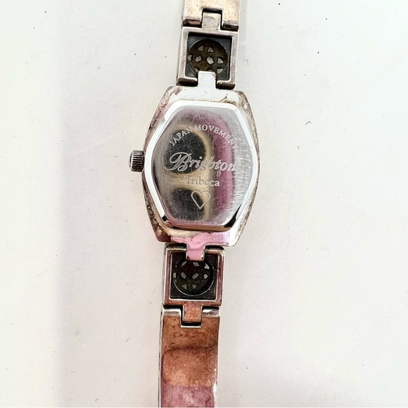 BRIGHTON WOMENS TRIBECA WATCH SILVERTONE UNIQUE DESIGN NEEDS BATTERY - Picture 5 of 6